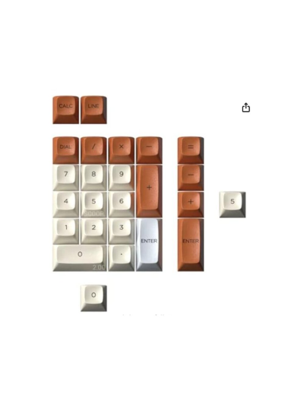 NEW Drop + MiTo MT3 Godspeed Ares Numpad Kit Keycap Set